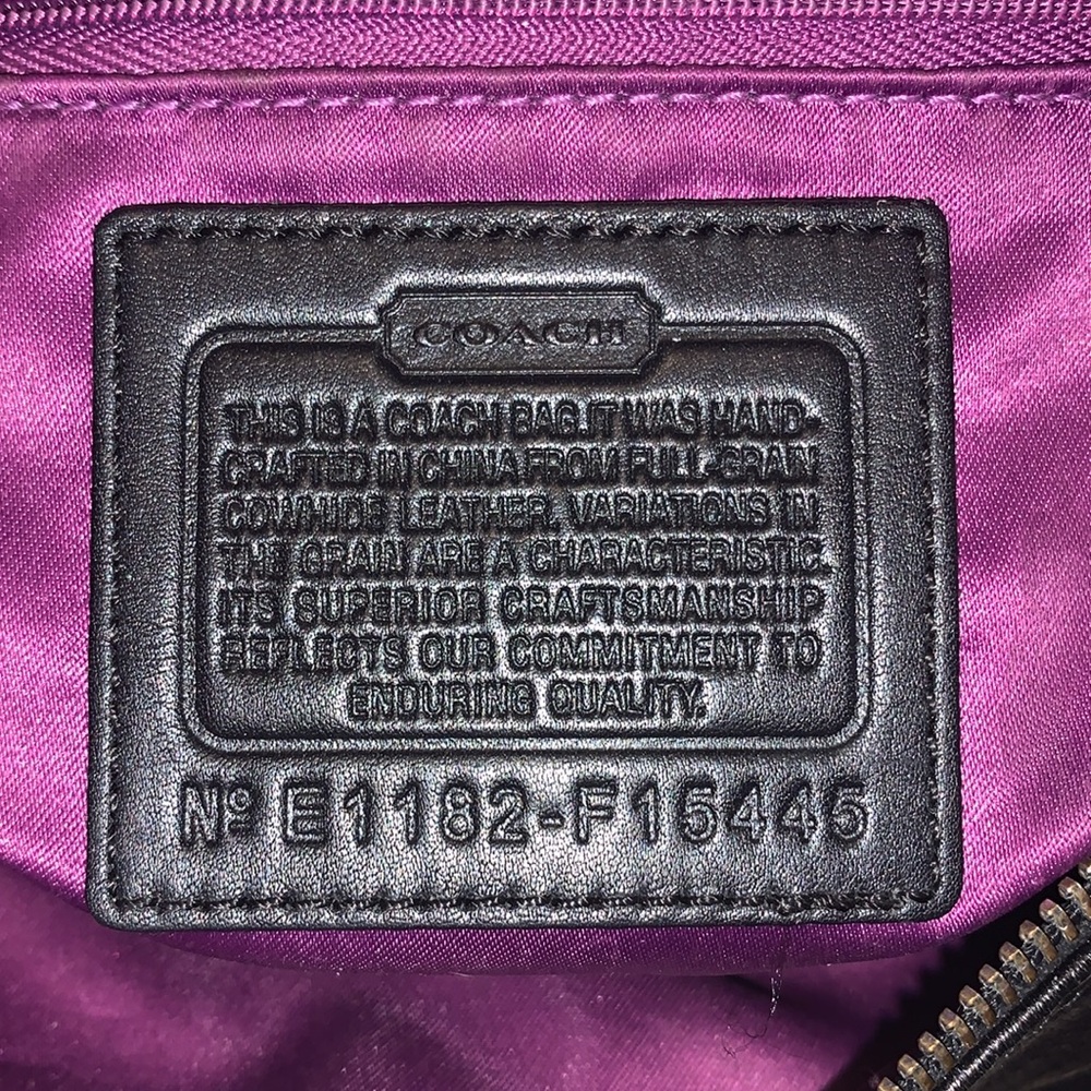Coach Black Leather Satchel - Picture 16 of 16